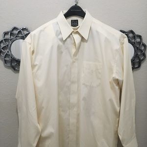 Jos A Bank Cream Button Down